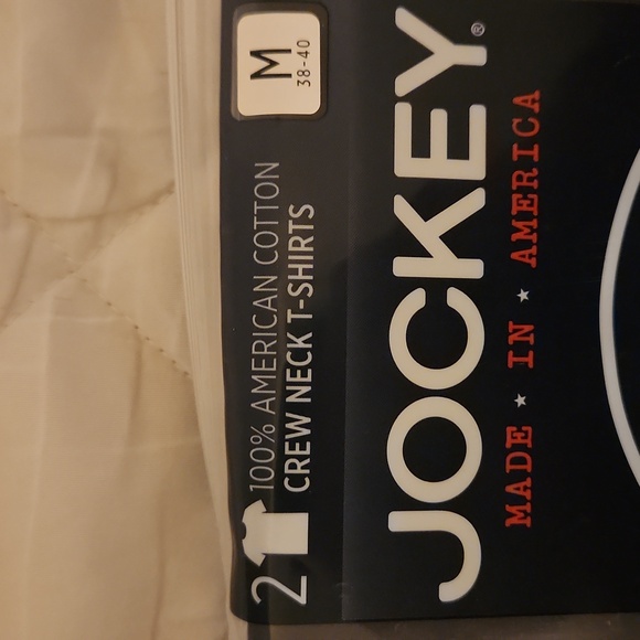 Jockey Black Crew Neck T-Shirts Made in America. 2 pack - Picture 6 of 7